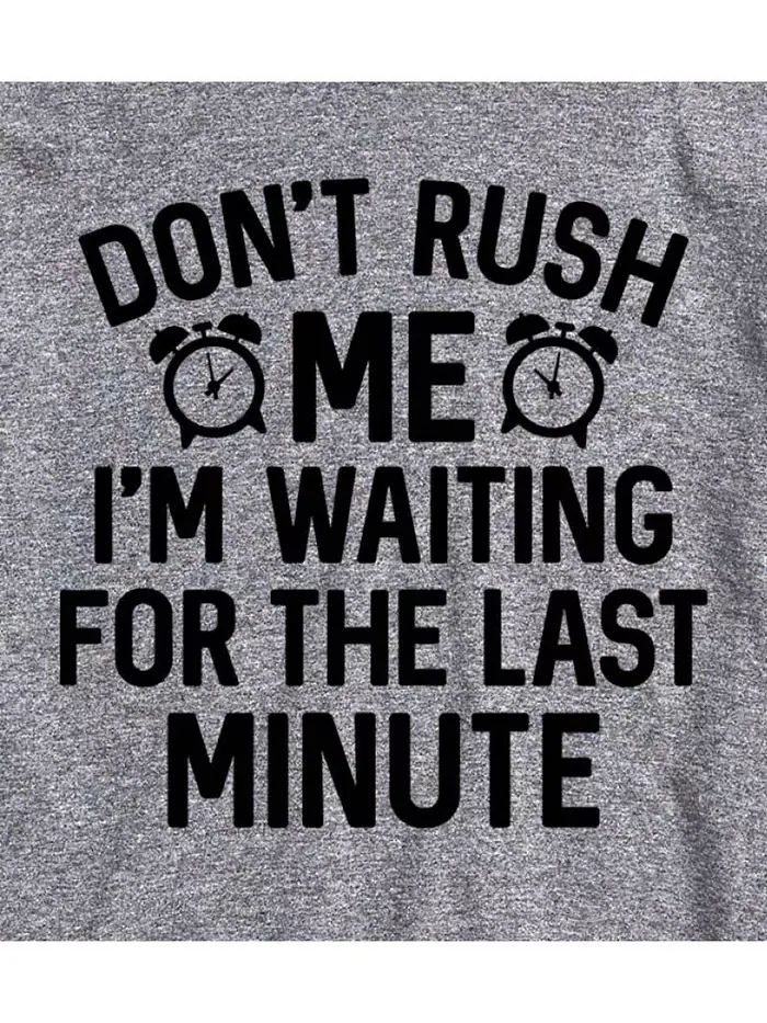 Футболка мужская с коротким рукавом Hybrid Apparel Don't Rush Me Last Minute AIRWAVES — изображение 2 из 3, приглушенный