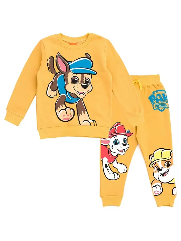 Детский комплект из флисовой толстовки и брюк для мальчиков Little Boys Paw Patrol — изображение 1 из 1, желтый