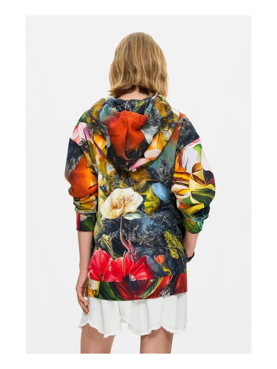 Женский свитшот с принтом, модель Printed Desigual — изображение 4 из 5, мульти