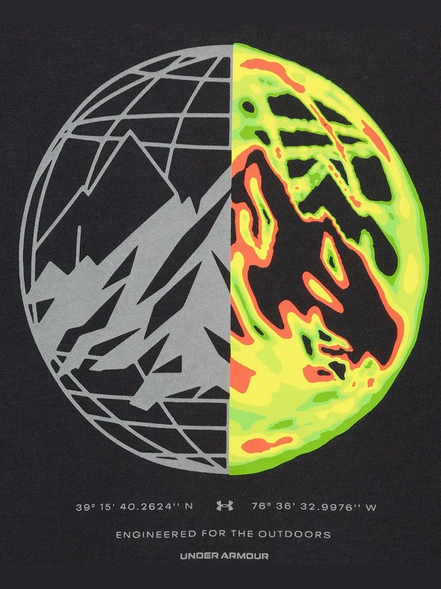 Худи из флиса с принтом Globe Graphic Under Armour — изображение 6 из 6, черный
