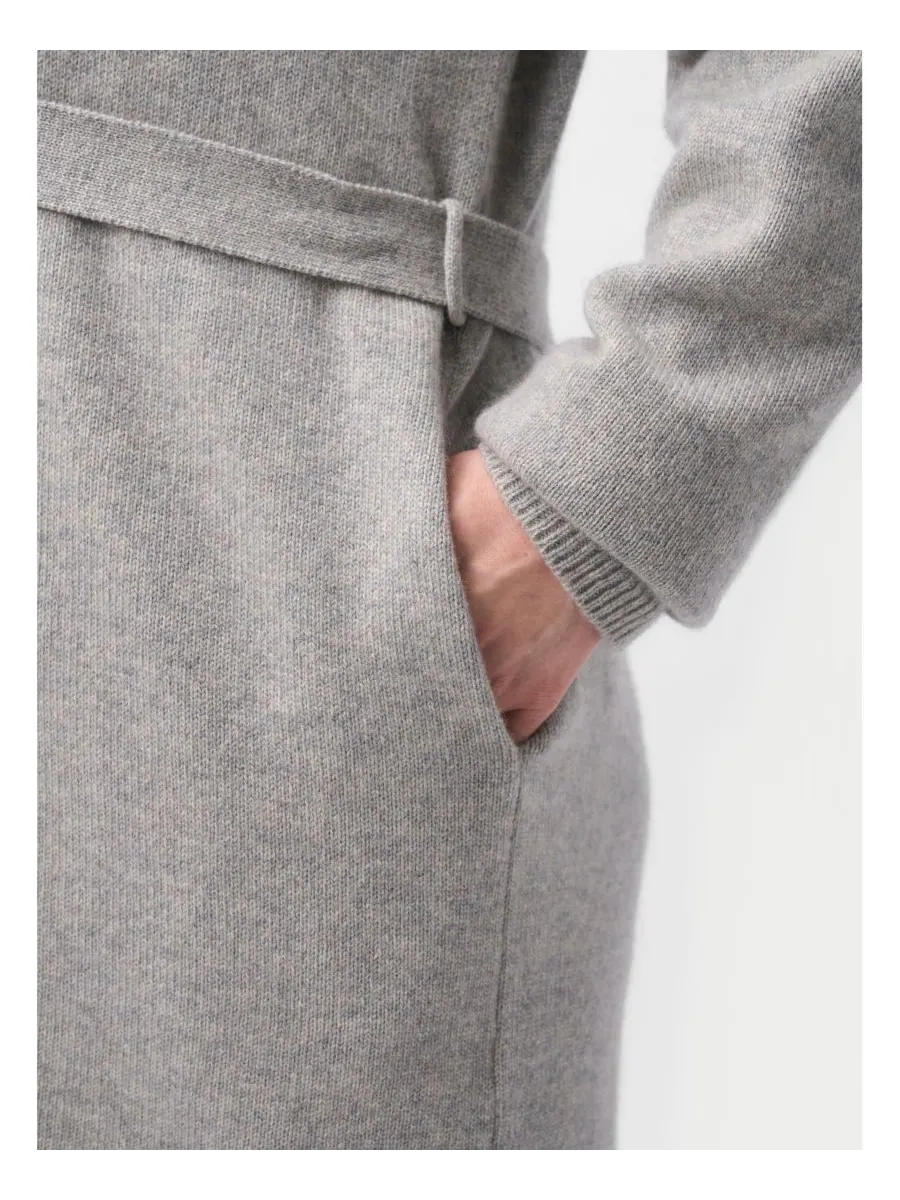 Длинный кашемировый халат для беременных Gobi Cashmere — изображение 6 из 7, серый-серый