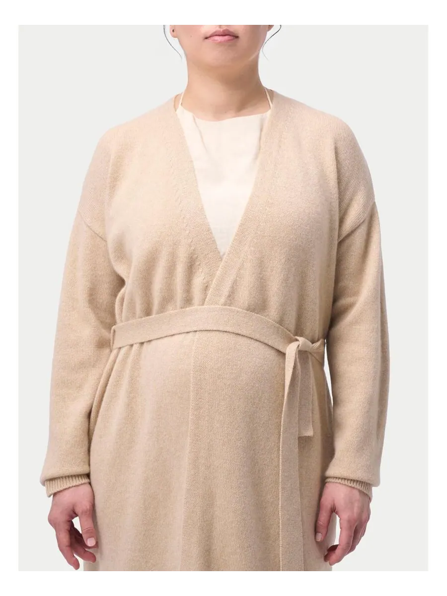 Длинный кашемировый халат для беременных Gobi Cashmere, Neutral-navajo — изображение 2 из 6