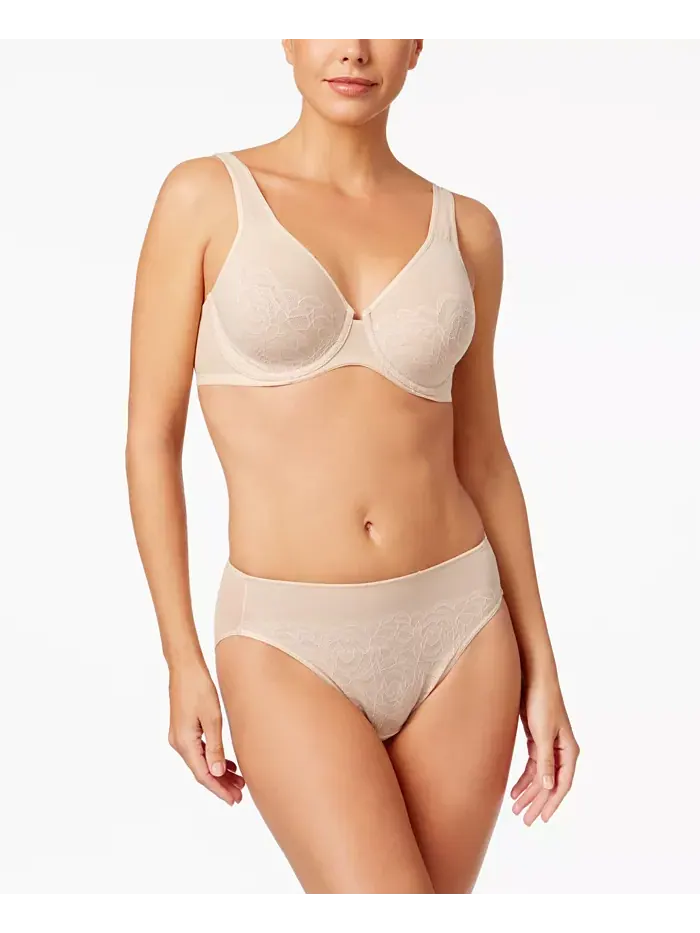 Stark Beauty Бюстгальтер с кружевом Rose-Lace на косточках 855225 Wacoal — изображение 2 из 2, песочный