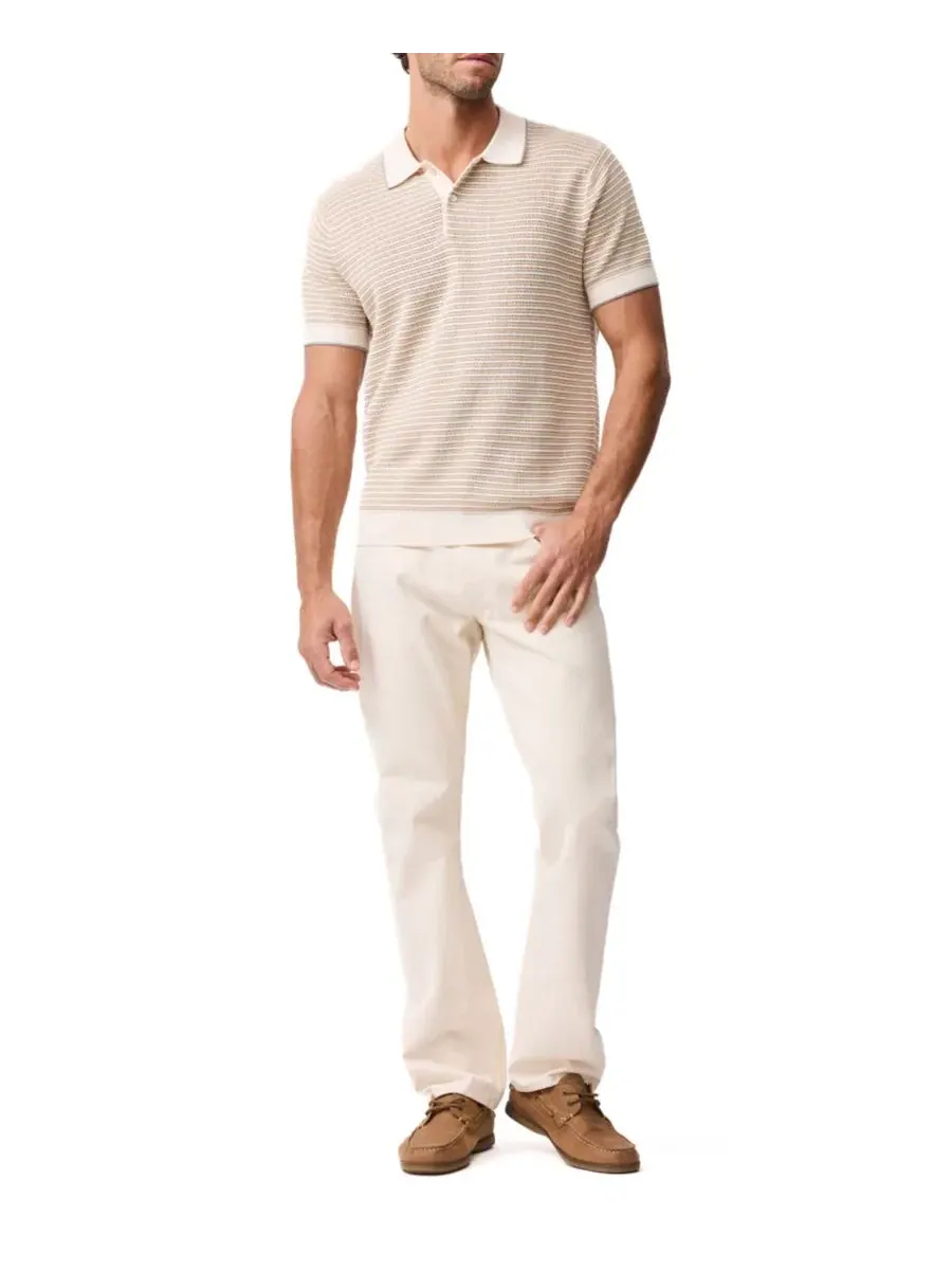 Мужская хлопковая полосатая трикотажная рубашка-поло Rodd Gunn Oyster Island Rodd & Gunn — изображение 7 из 11, бирюзовый