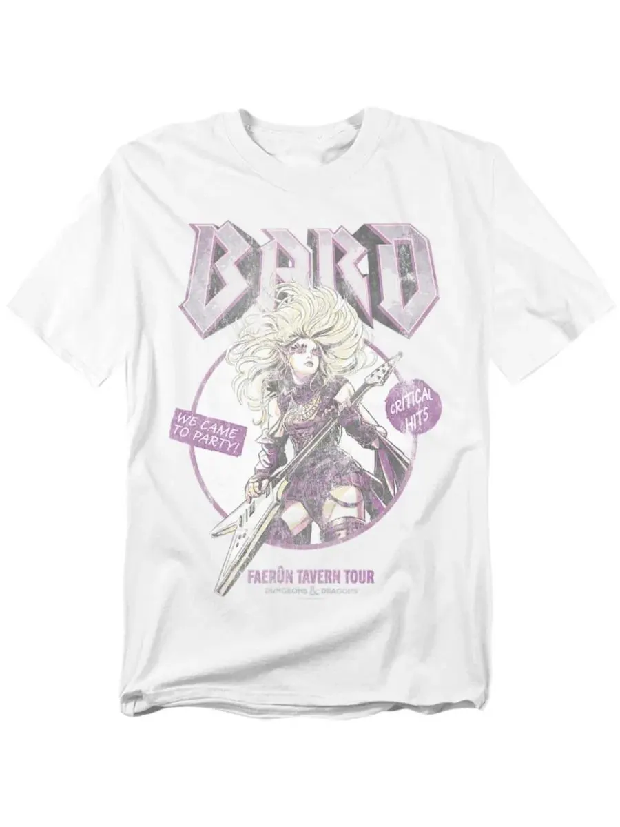 Футболка с длинным рукавом Bard Glam Rock Tour D&D — изображение 1 из 3, белый