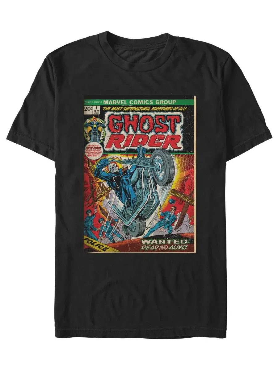Футболка с принтом Ghost Rider Marvel Fifth Sun — изображение 1 из 3, черный