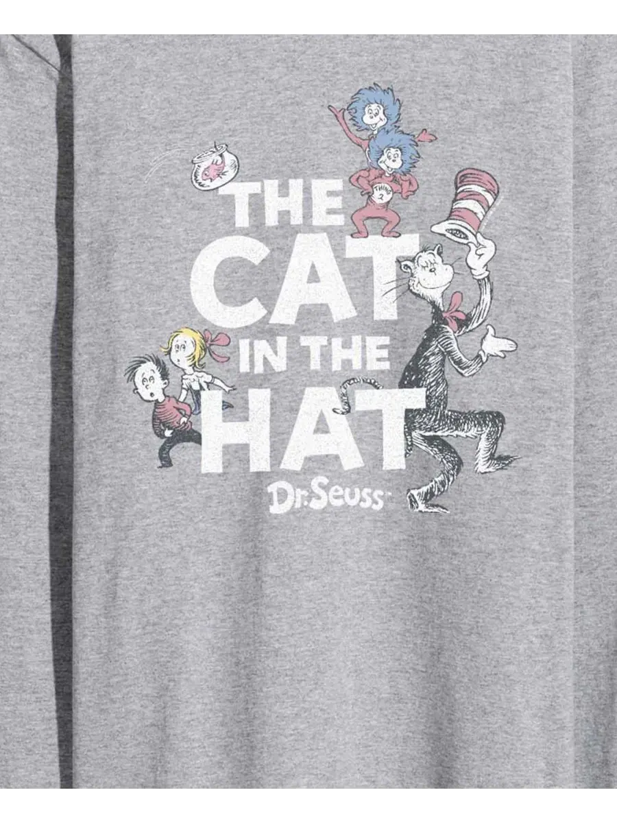 Футболка с длинным рукавом с принтом Cat In Hat and Things AIRWAVES — изображение 3 из 3, приглушенный