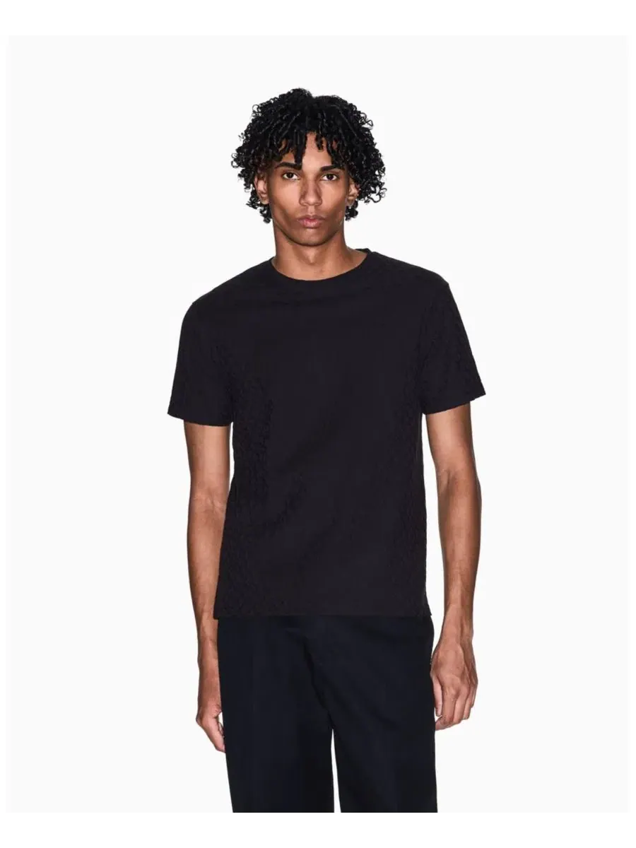 Футболка с принтом All Over Logo из мерсеризованного хлопка A|X Armani Exchange