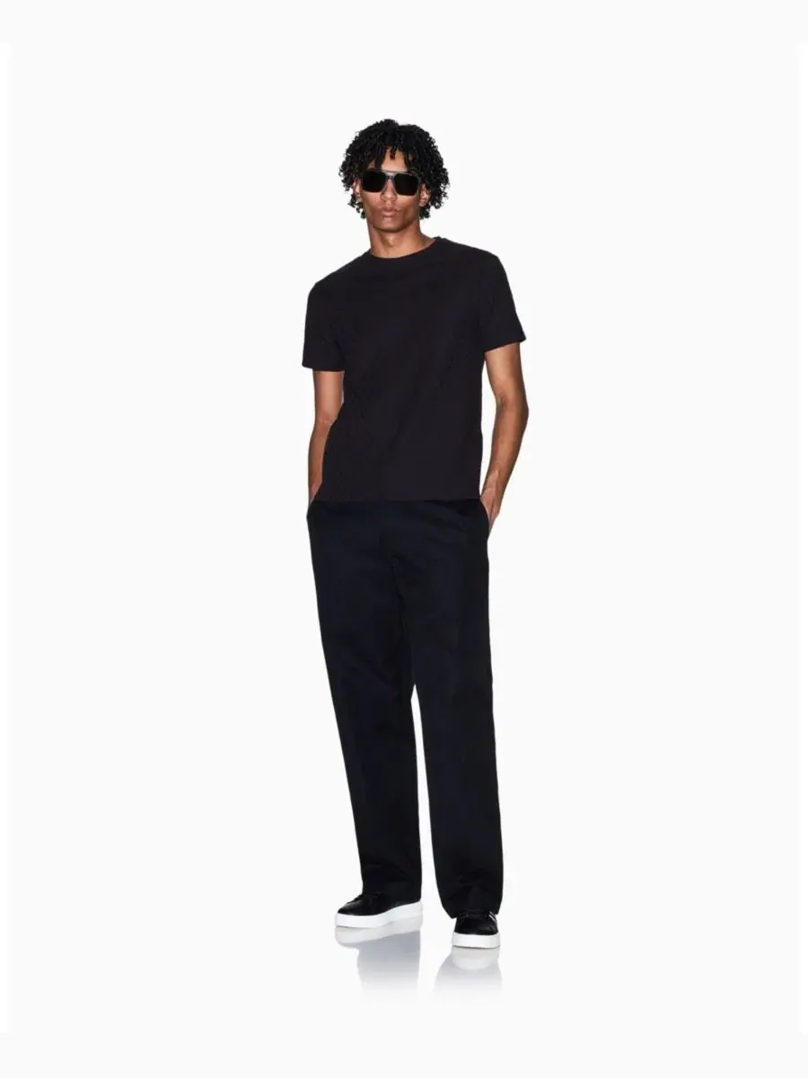 Футболка с принтом All Over Logo из мерсеризованного хлопка A|X Armani Exchange — изображение 2 из 5, черный
