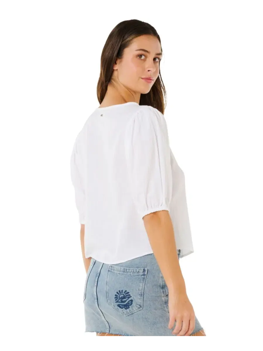 Женский топ Vibe Surf с завязками спереди Rip Curl — изображение 4 из 4, белый