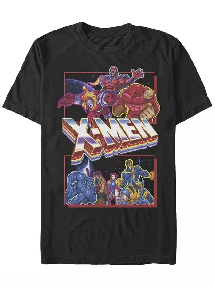 Мужская футболка с коротким рукавом X-Men Arcade Fight Crew Fifth Sun — изображение 1 из 1, черный