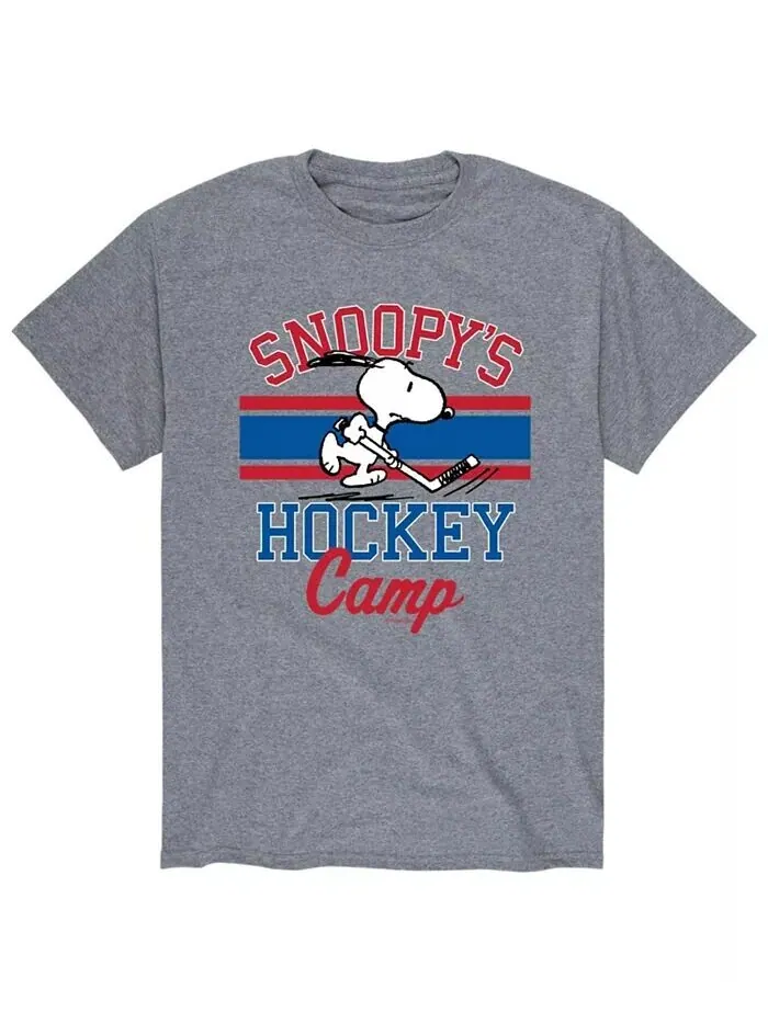 Футболка мужская Peanuts Hockey Camp AIRWAVES — изображение 1 из 2, серый