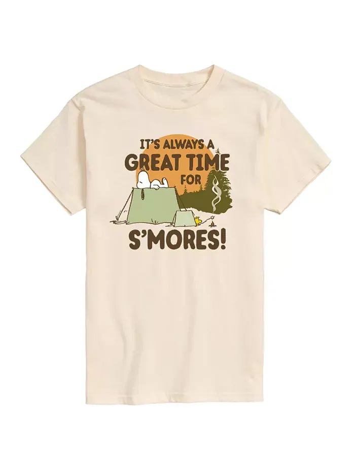 Мужская футболка Peanuts S'mores AIRWAVES — изображение 1 из 2, бежевый хаки