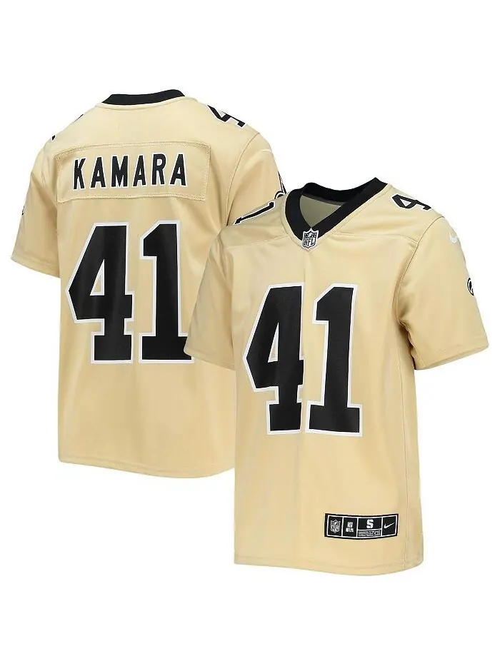Джерси Big Boys Alvin Kamara Gold New Orleans Saints Inverted Team Game Nike — изображение 1 из 3, золото