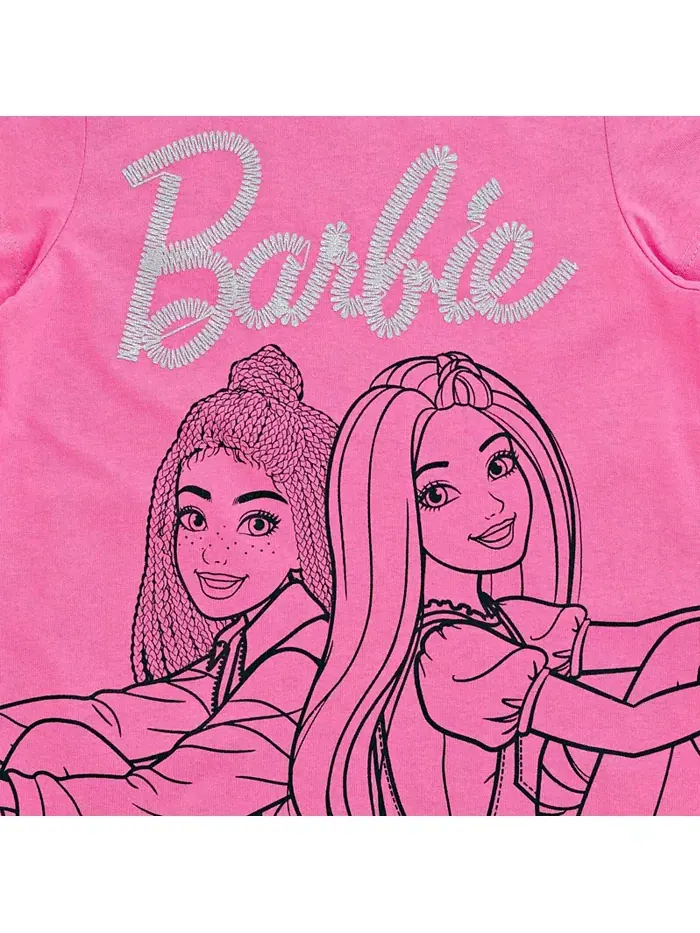 Футболки для девочек, 3 шт. в наборе Barbie — изображение 8 из 8, черный