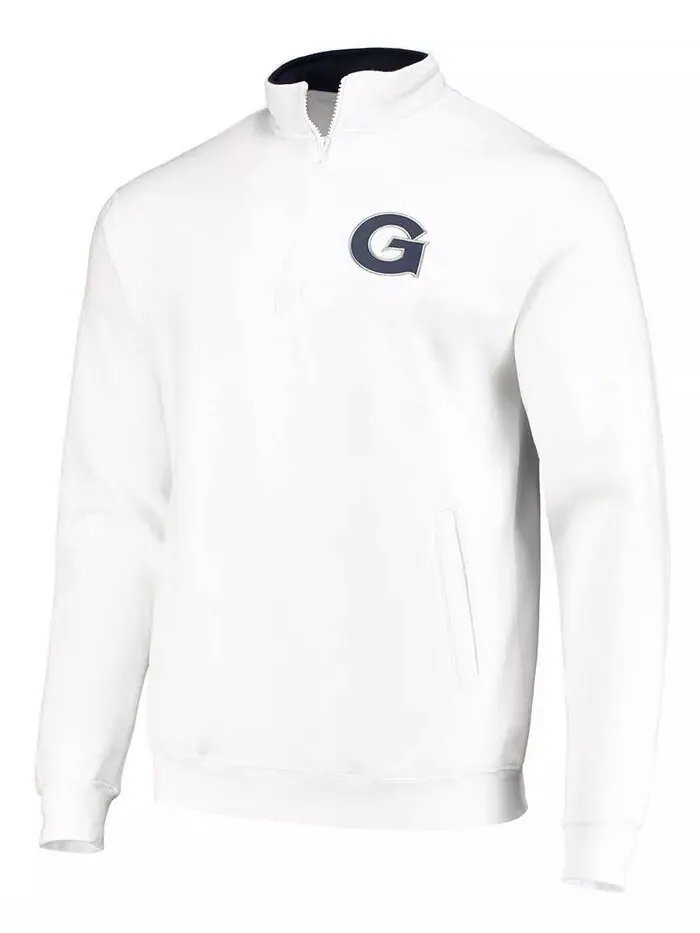 Мужская толстовка Georgetown Hoyas Tortugas Logo с застежкой-молнией на четверть Colosseum — изображение 5 из 5, темно-синий