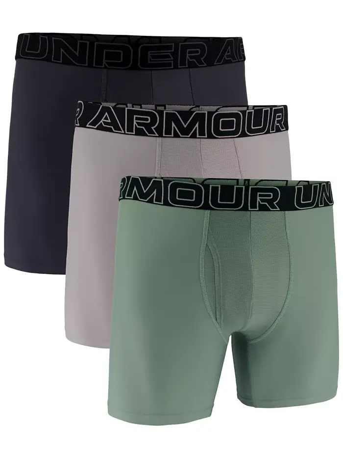 Мужские боксеры Performance Tech Solid, 3 шт., 6" Under Armour — изображение 1 из 3, серый