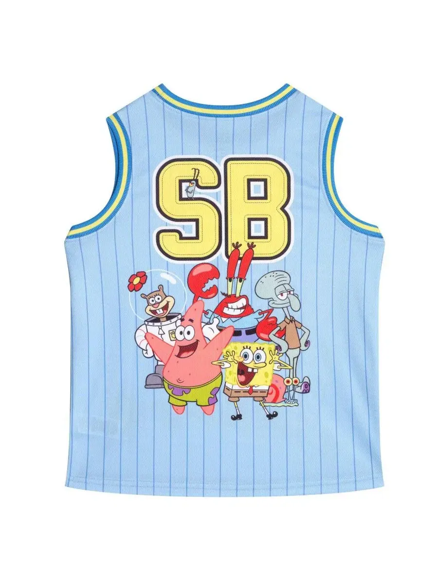 Спортивный комплект из майки и шорт для мальчика SpongeBob SquarePants — изображение 2 из 3, светлый синий