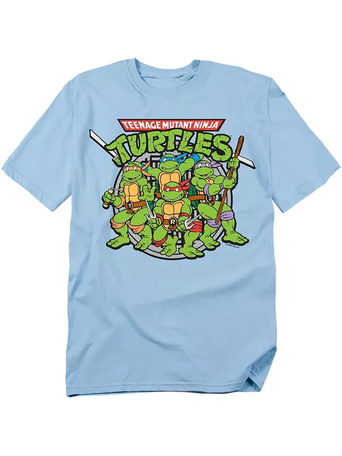 Мужская футболка TMNT Classic Turtles Teenage Mutant Ninja Turtles — изображение 1 из 3, синий