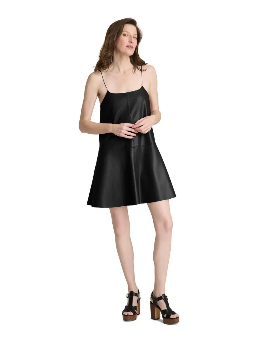 Платье мини на тонких бретелях Kenneth Cole — изображение 1 из 6, черный