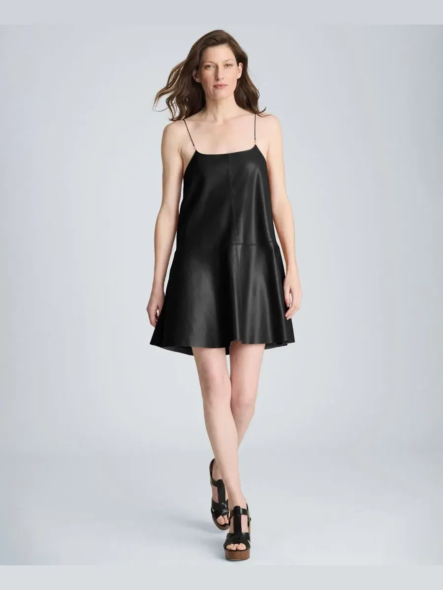 Платье мини на тонких бретелях Kenneth Cole — изображение 2 из 6, черный