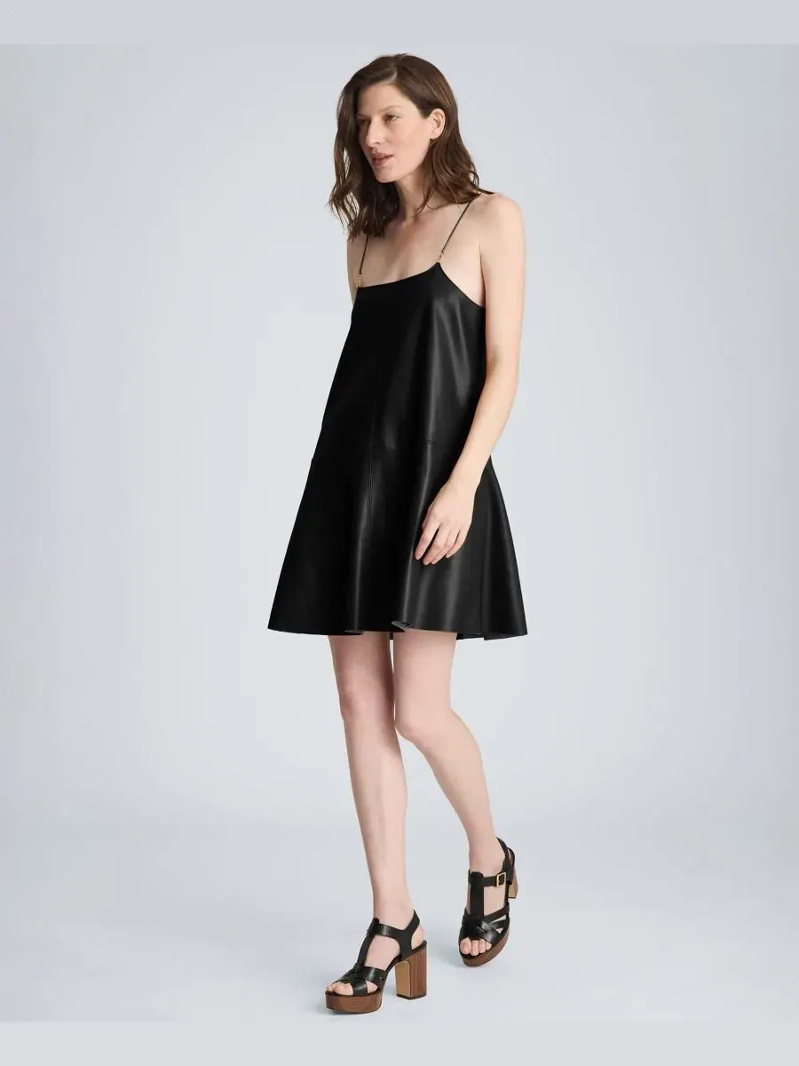 Платье мини на тонких бретелях Kenneth Cole — изображение 3 из 6, черный