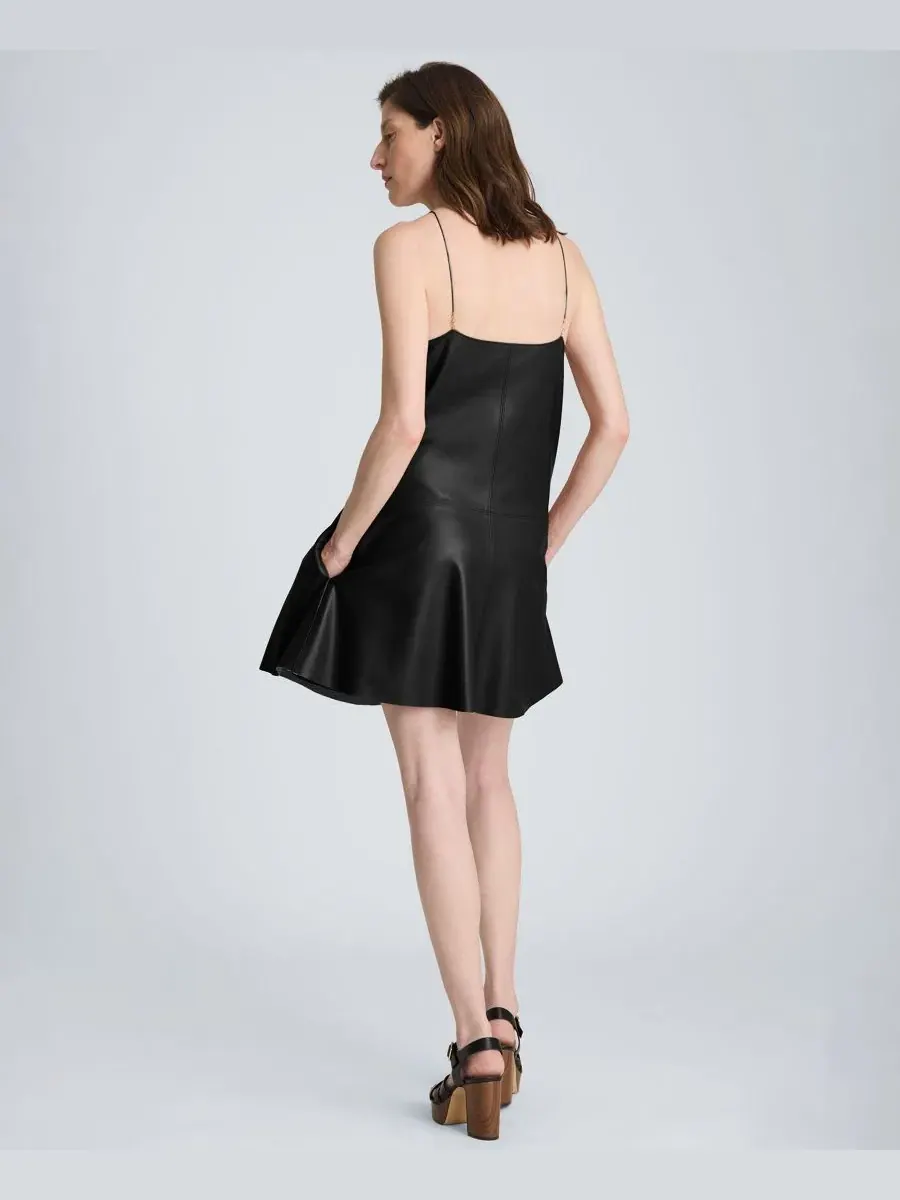 Платье мини на тонких бретелях Kenneth Cole — изображение 6 из 6, черный