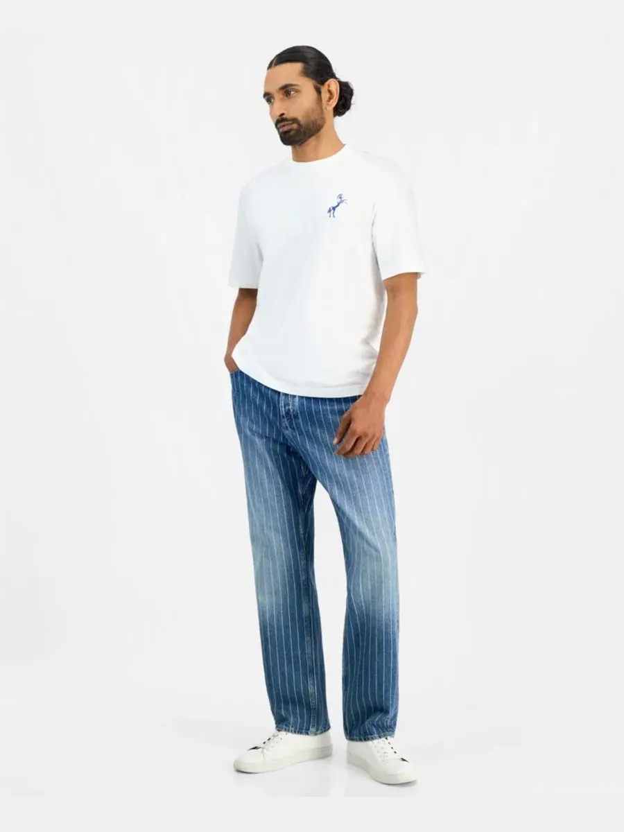 Футболка с графичным принтом Noxwash Graphic Crewneck Hugo Boss — изображение 2 из 4, белый