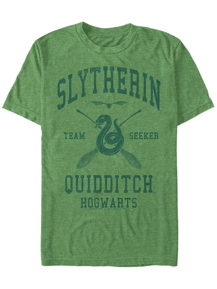 Мужская футболка Slytherin Seeker с короткими рукавами и круглым вырезом Fifth Sun — изображение 1 из 1, зеленый