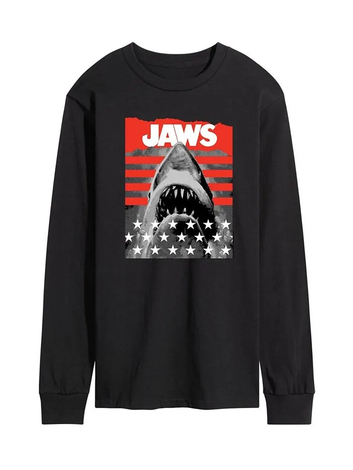 Мужская футболка с длинным рукавом Jaws Patriotic AIRWAVES — изображение 1 из 2, черный