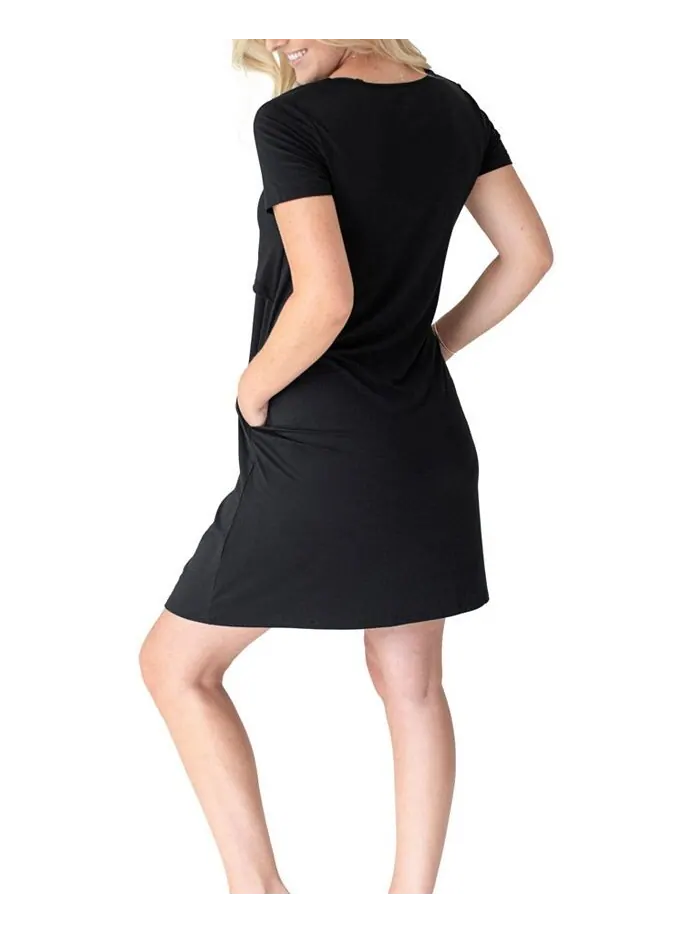Женская одежда Eleanora Maternity & Платье для кормления Kindred Bravely — изображение 3 из 3, черный