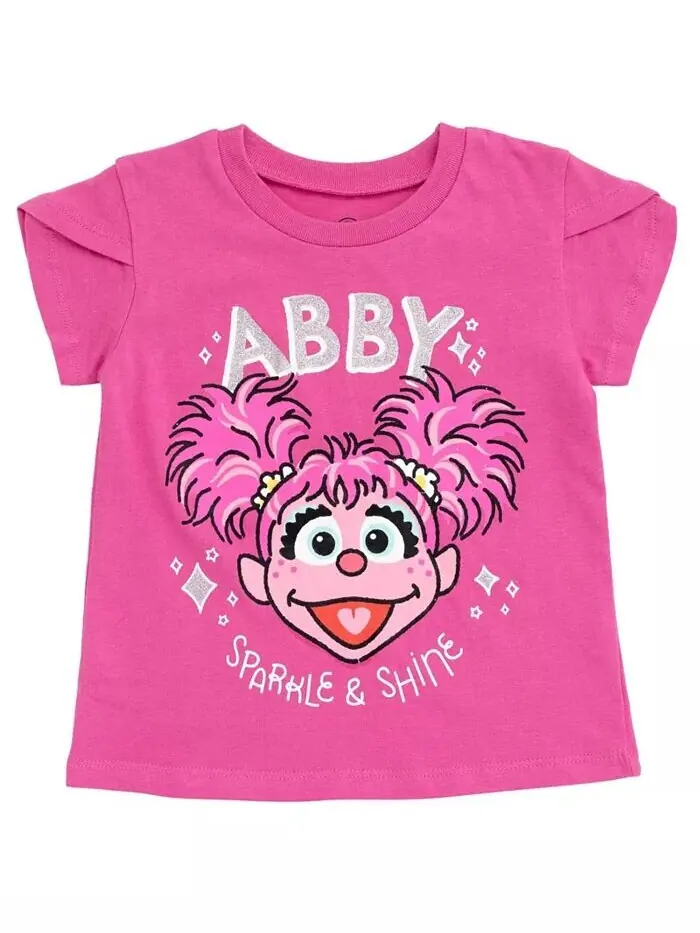 Футболка Abby Cadabby для маленьких девочек, тюлевая сетчатая юбка и резинка для волос, комплект из — изображение 2 из 3