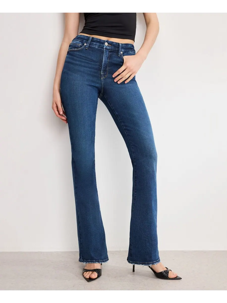 Женские джинсы Soft Tech Good Classic Bootcut, стандартные и большие размеры Good American