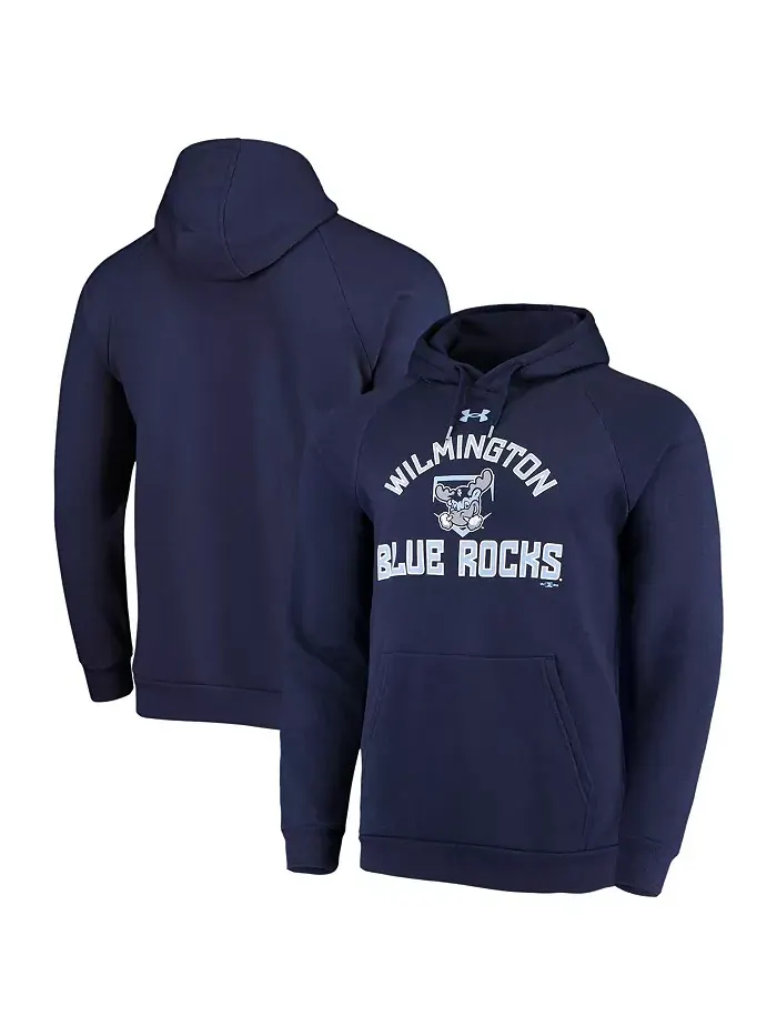 Мужская толстовка с капюшоном Wilmington Blue Rocks All Day из флиса реглан — изображение 1 из 3, синий