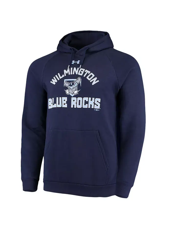 Мужская толстовка с капюшоном Wilmington Blue Rocks All Day из флиса реглан — изображение 2 из 3, синий
