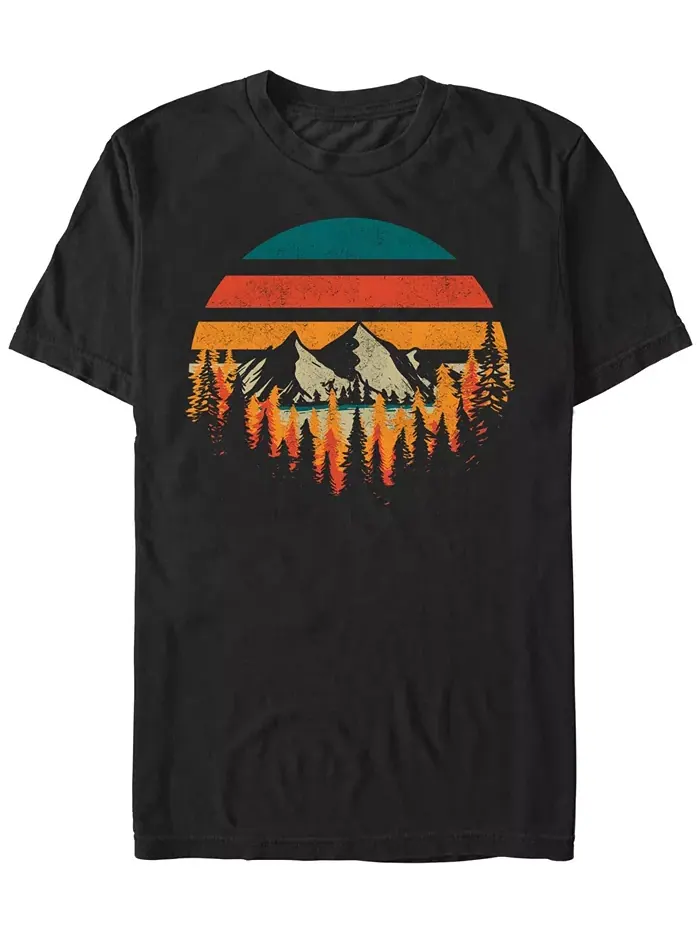 Мужская футболка с коротким рукавом Deeply Wild Design By Humans — изображение 1 из 3, черный