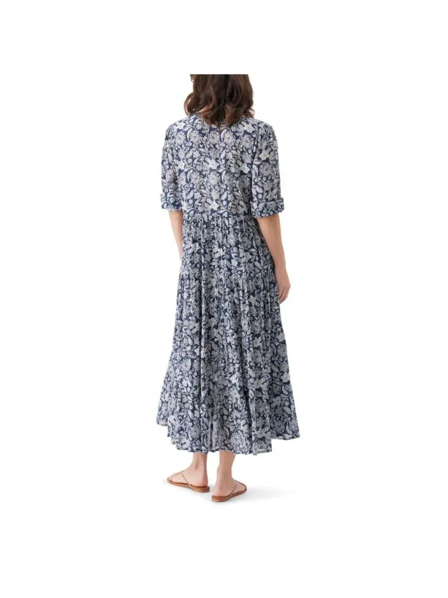 Женское многоярусное платье Ezra Ripe Maternity — изображение 3 из 3, белый