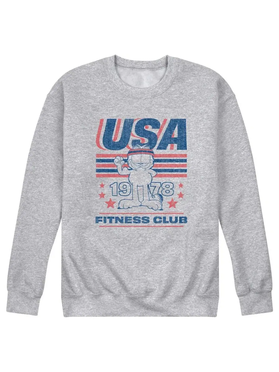Мужская флисовая толстовка Garfield USA Fitness Crew Airwaves — изображение 1 из 3, приглушенный