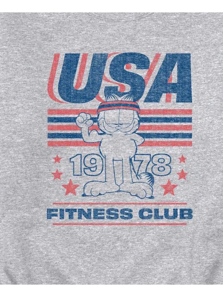 Мужская флисовая толстовка Garfield USA Fitness Crew Airwaves — изображение 3 из 3, приглушенный