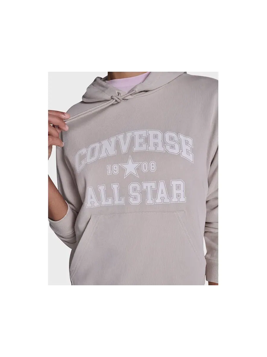 Женская толстовка All Star с капюшоном Converse — изображение 2 из 6, бежевый