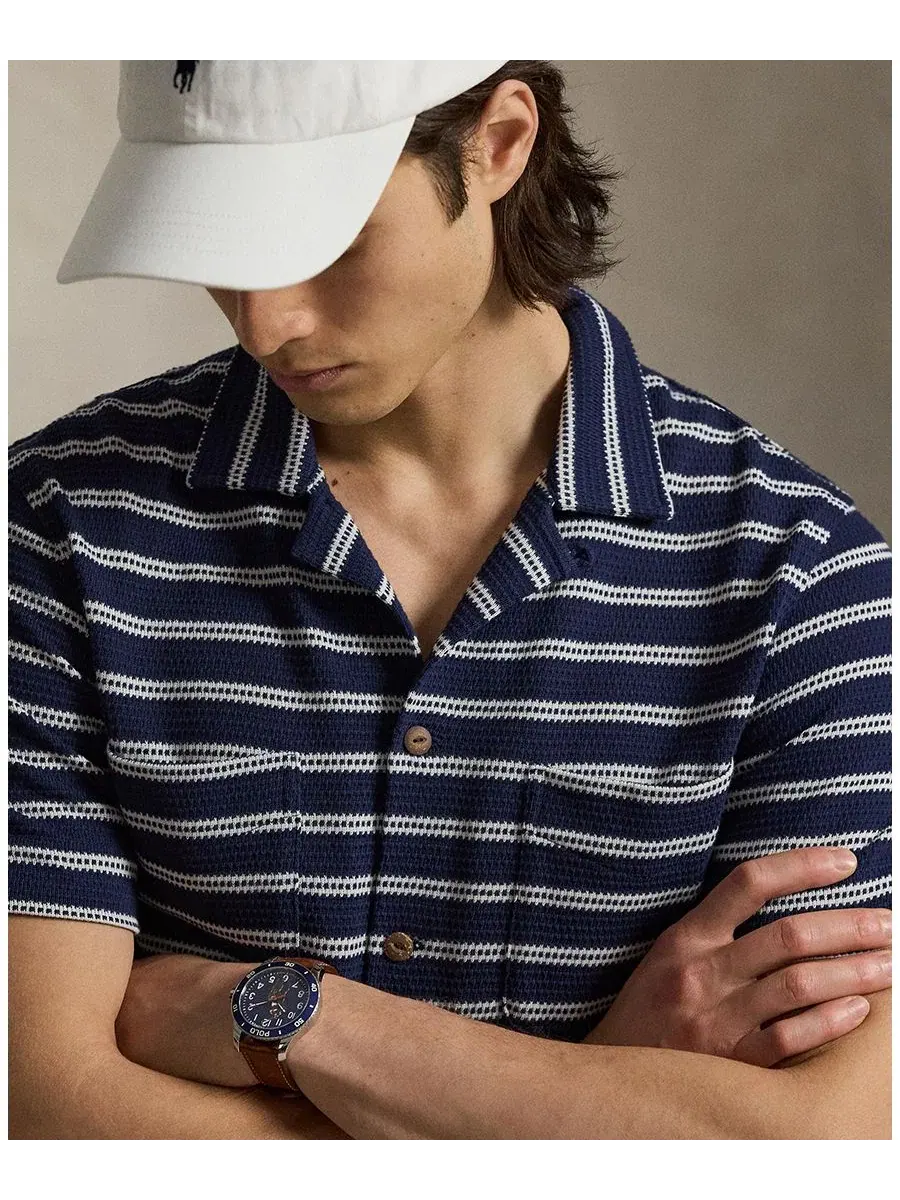 Мужская полосатая рубашка с отложным воротником Polo Ralph Lauren — изображение 3 из 5