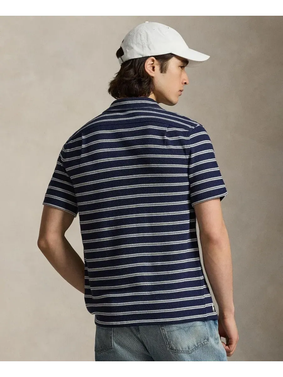 Мужская полосатая рубашка с отложным воротником Polo Ralph Lauren — изображение 4 из 5