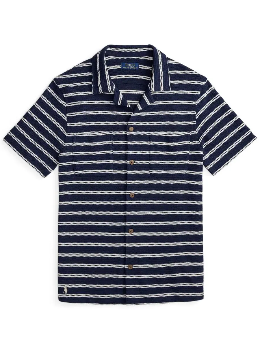 Мужская полосатая рубашка с отложным воротником Polo Ralph Lauren — изображение 5 из 5