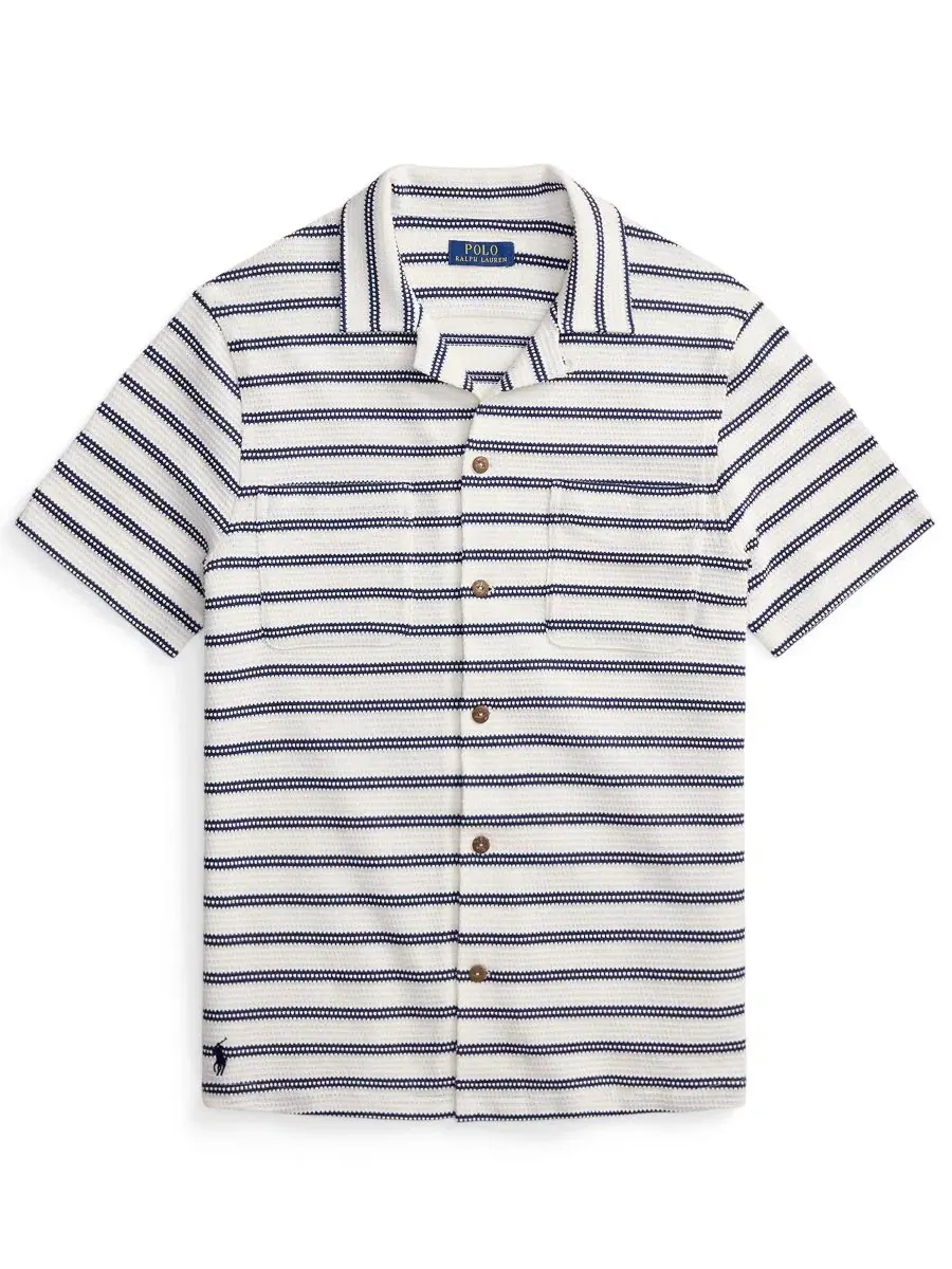 Мужская полосатая рубашка с отложным воротником Polo Ralph Lauren — изображение 6 из 6