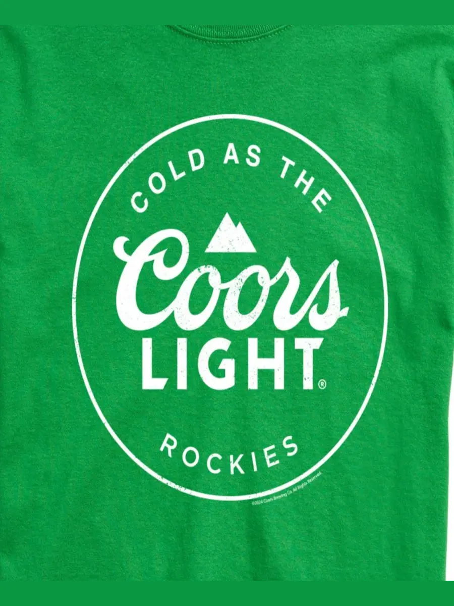 Мужская футболка с коротким рукавом Coors Light Cold As The Rockies с графическим принтом AIRWAVES — изображение 3 из 3