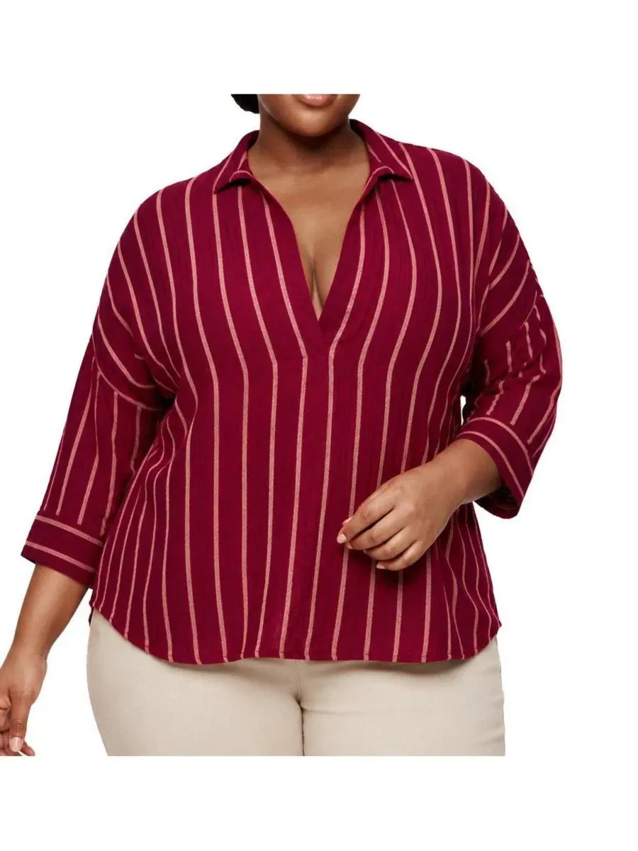 Туника-поповер Belle Isle Cotton Linen Torrid