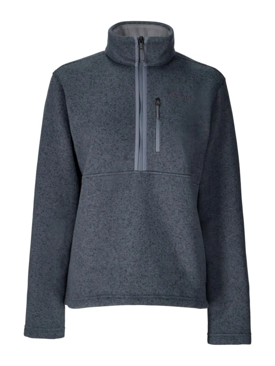 Женская футболка с откидной спинкой и половинной молнией Marmot, Steel Onyx Heather — изображение 4 из 6