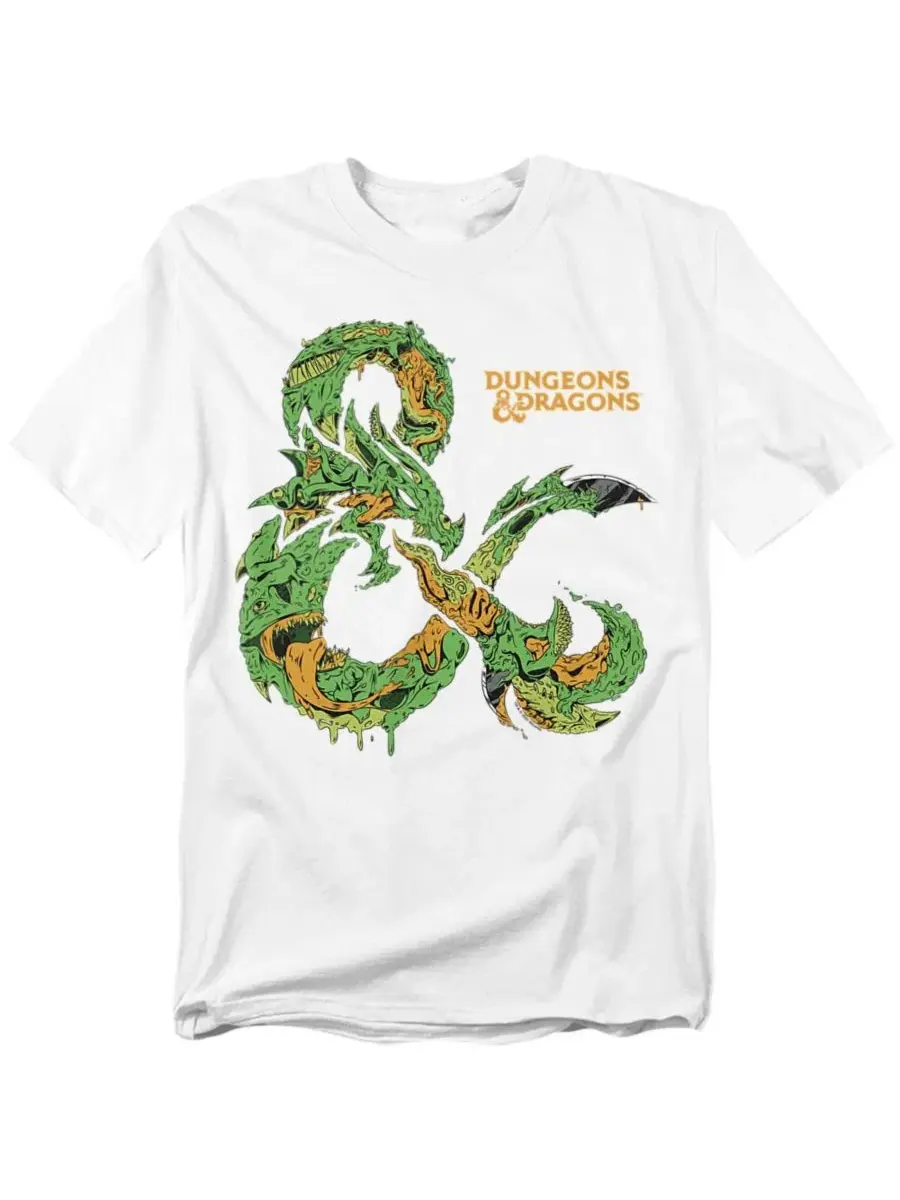 Футболка с принтом Monster Logo Big & Tall D&D — изображение 1 из 3, белый