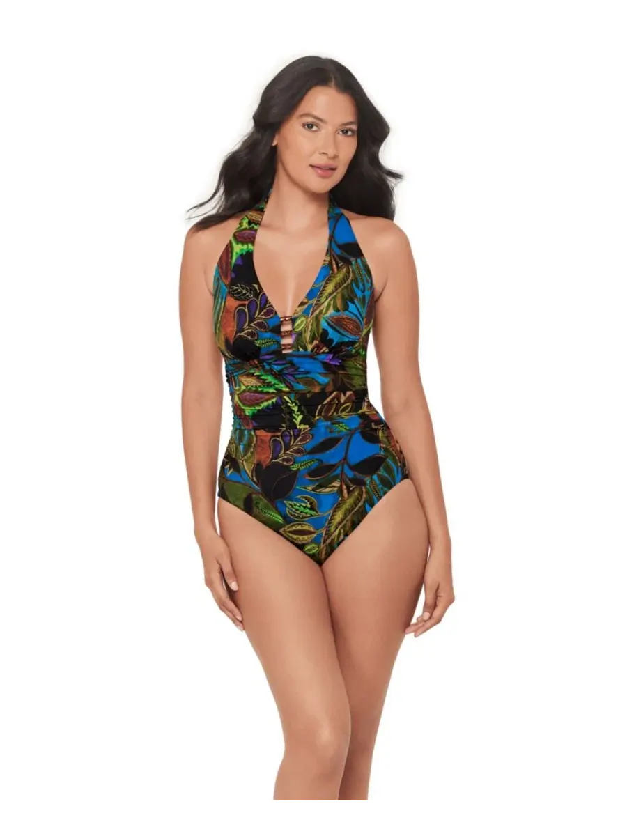 Цельный купальник Miraclesuit Amazonia Theia Soft Cup — изображение 1 из 4, синий мульти