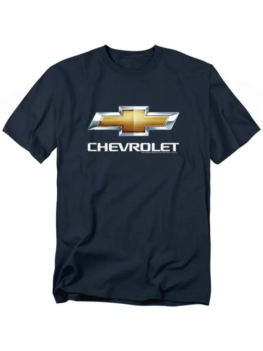 Футболка Chevrolet Chevy Bowtie Stacked Corvette — изображение 1 из 3, темно-синий